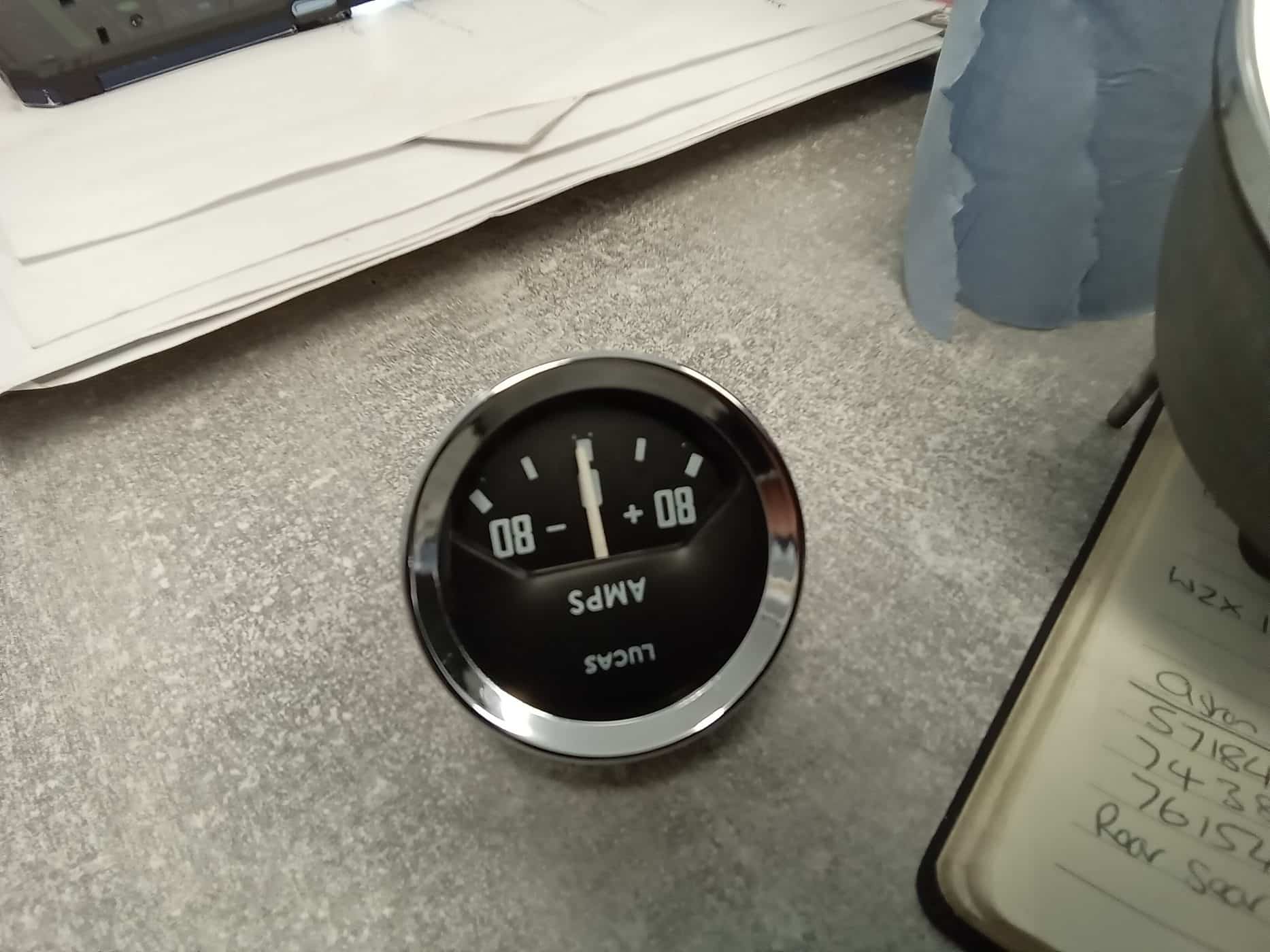 26062023 1976 Aston Martin AMv8 cleaning dials 2 1