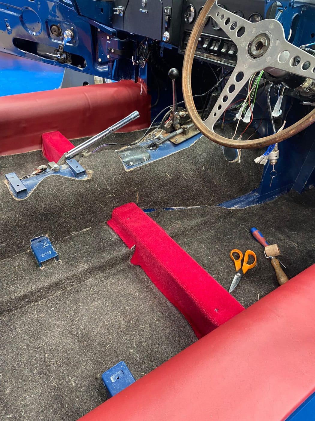 13072023 1968 Jaguar E Type Series 1.5 Interior Progress with Brian 76 1