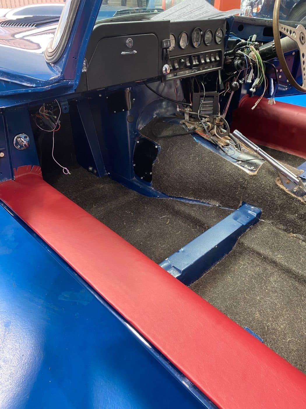 13072023 1968 Jaguar E Type Series 1.5 Interior Progress with Brian 78 1