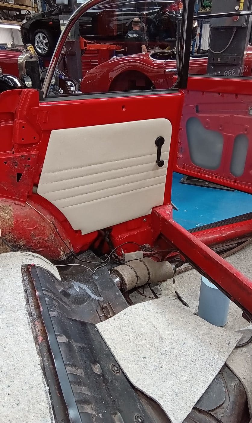 30082023 1974 Volkswagen Beetle interior going back in 11 1