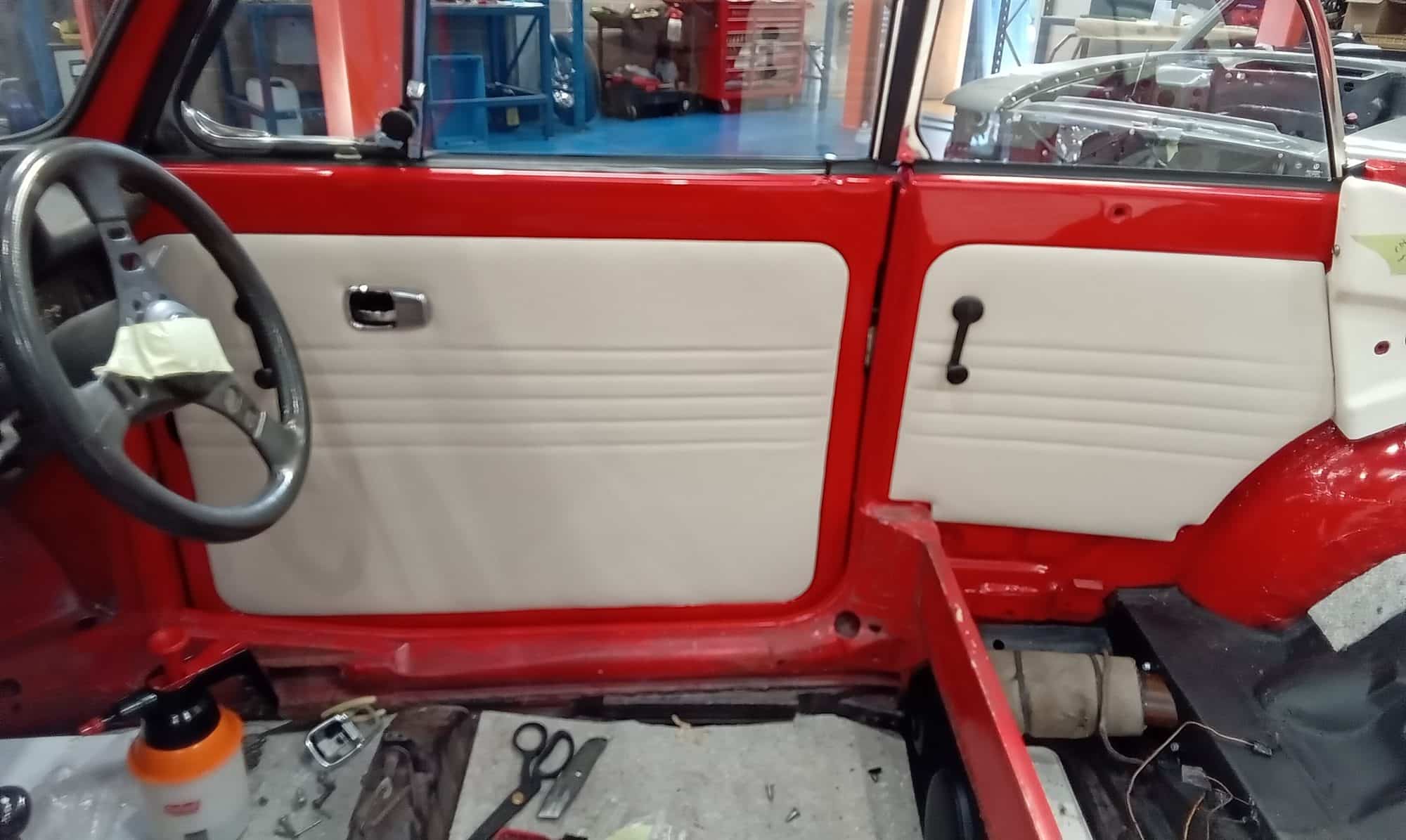 30082023 1974 Volkswagen Beetle interior going back in 16 1