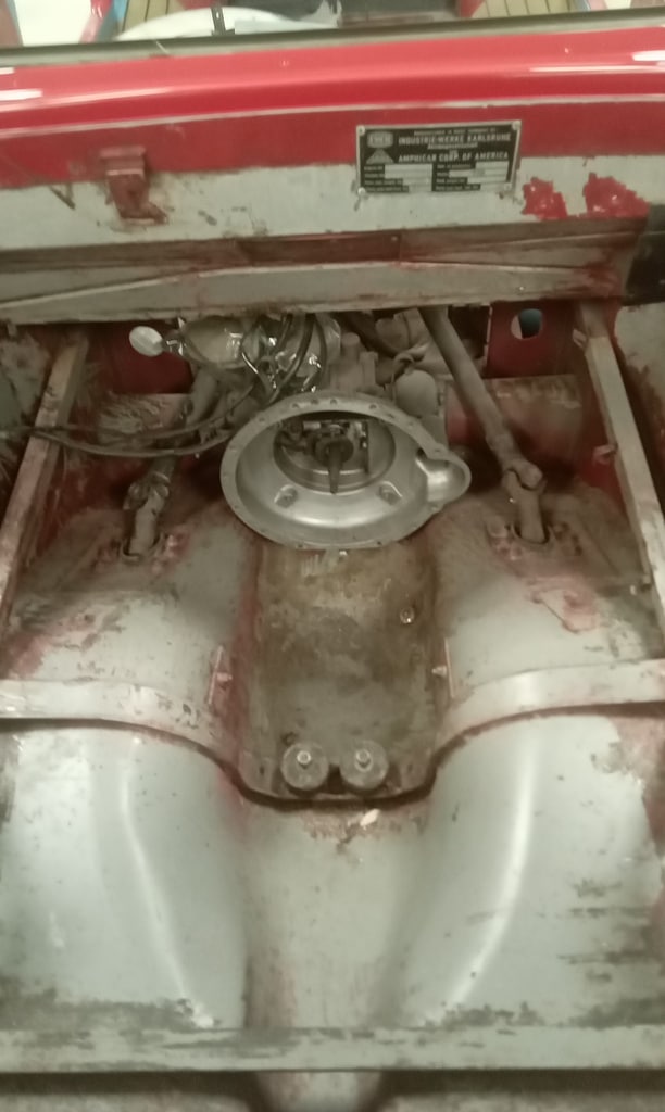 12102023 1964 Amphicar 770 polish and engine bay prep 17 1
