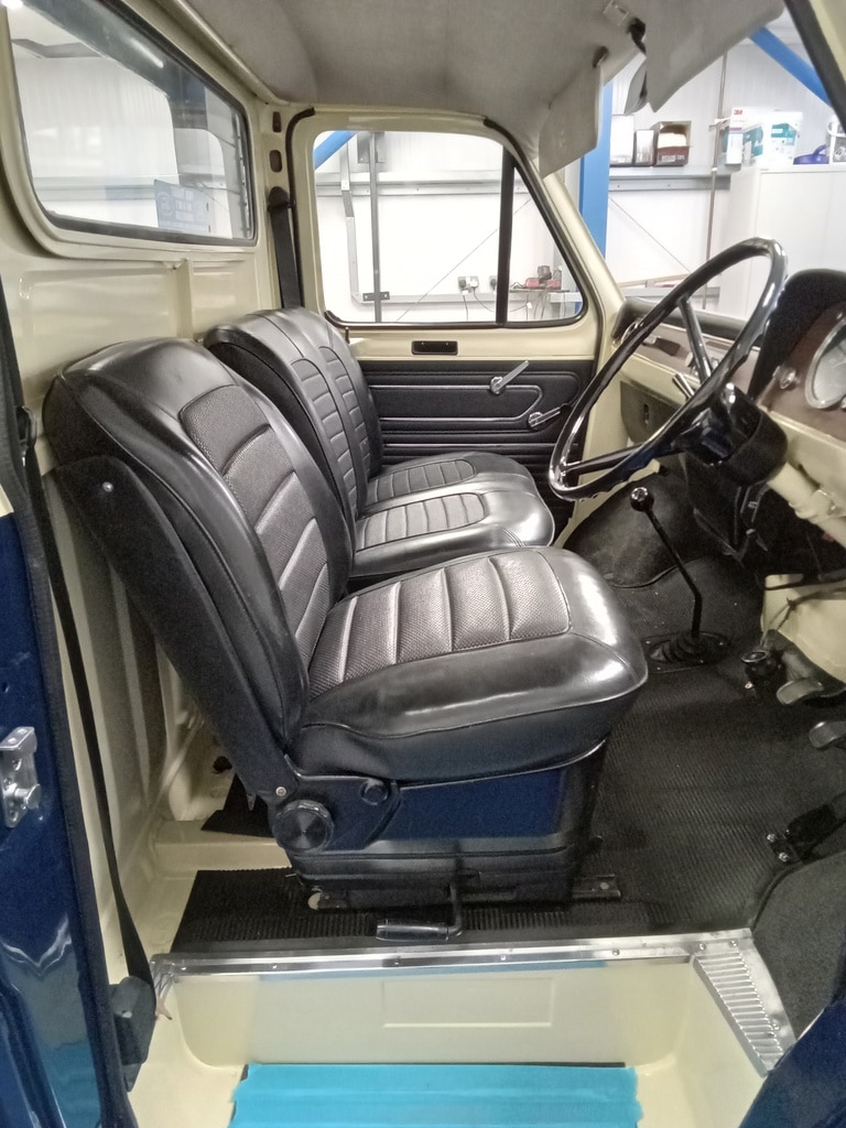 12102023 1972 Ford Transit Tipper window frames and interior back in 2 1