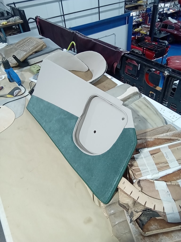1959 Jensen 541R door panels and glovebox 08 1