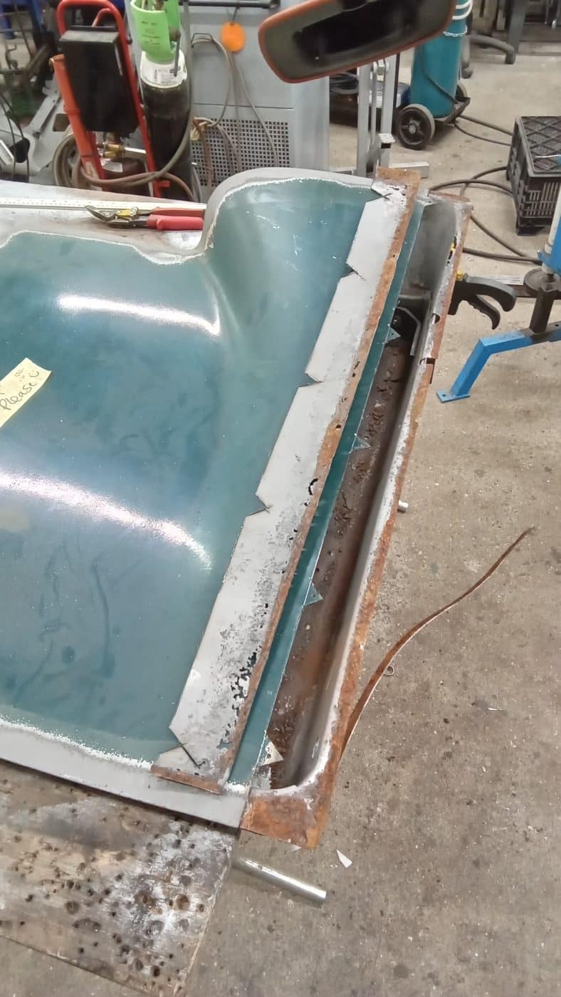 20112023 1951 Austin Devon Pickup door repair 11 1