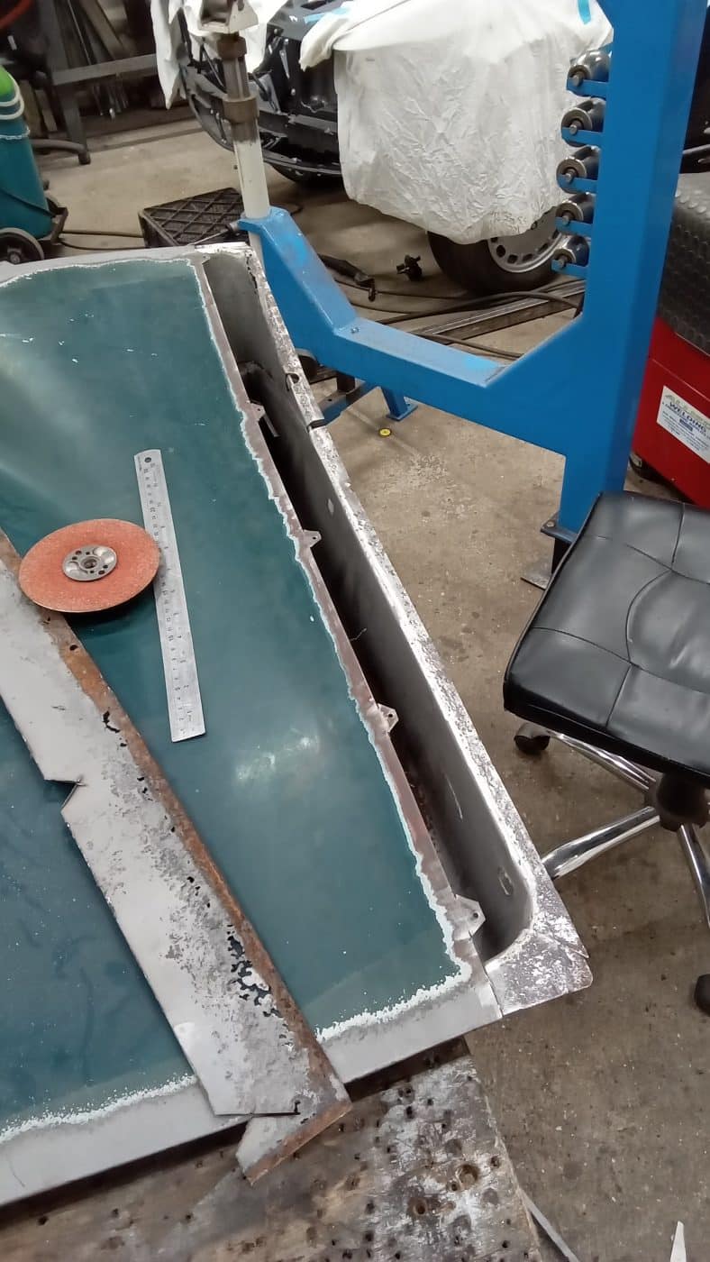 20112023 1951 Austin Devon Pickup door repair 12 1