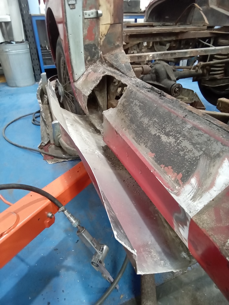 08012024 1955 Aston Martin DB2 4 Drophead Coupe past repairs and suspension 14 1