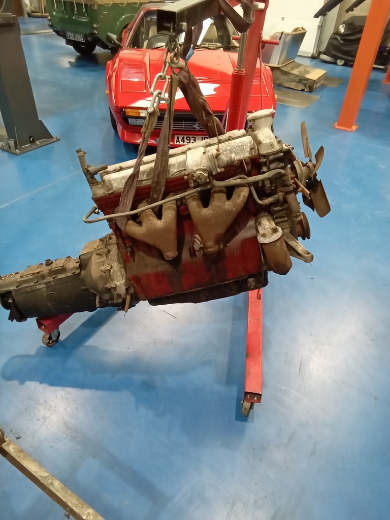 08012024 1955 Aston Martin DB2 4 Drophead Coupe past repairs and suspension 26 1