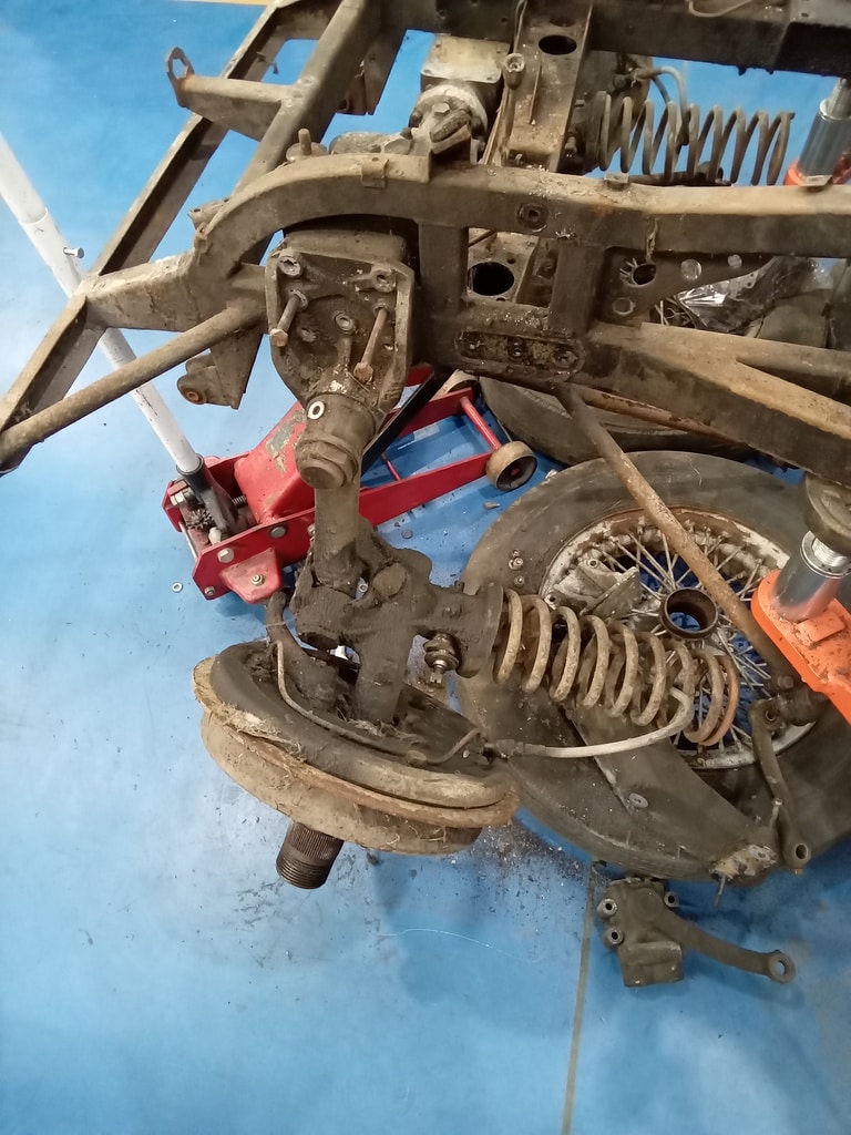 08012024 1955 Aston Martin DB2 4 Drophead Coupe past repairs and suspension 3 1