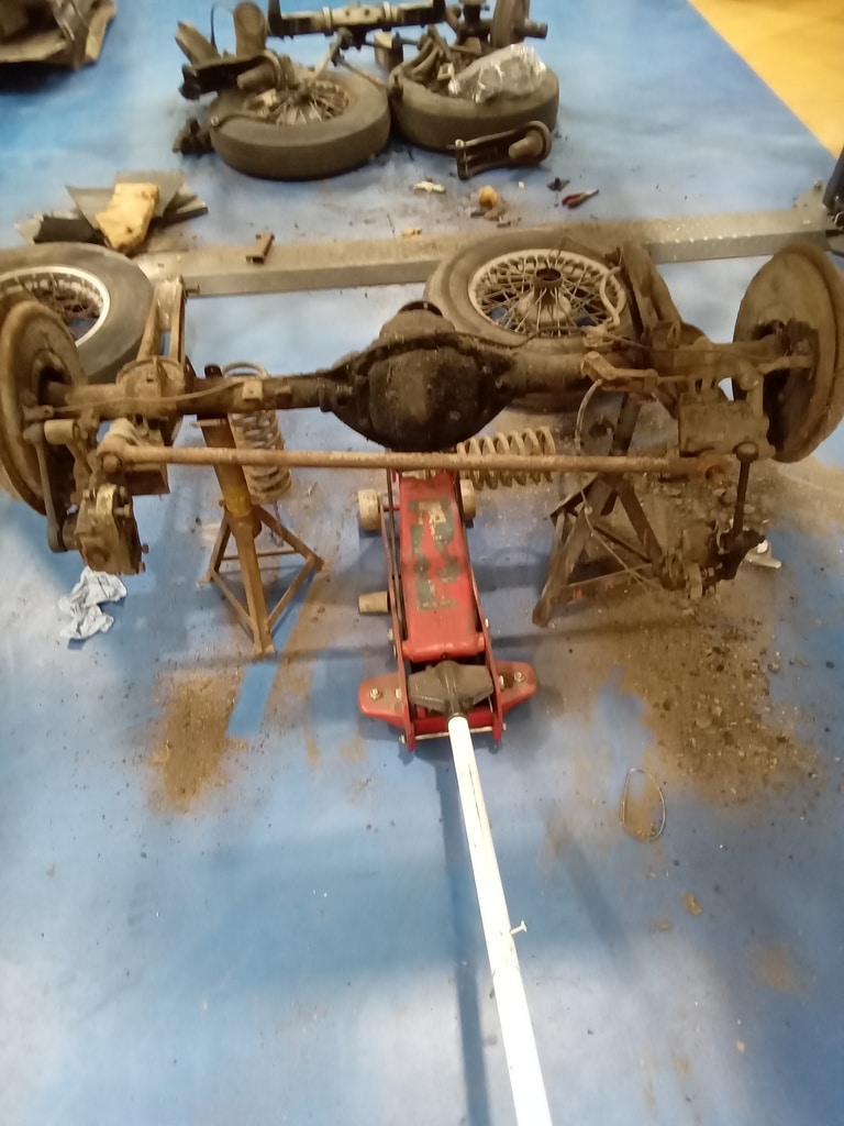08012024 1955 Aston Martin DB2 4 Drophead Coupe past repairs and suspension 6 1