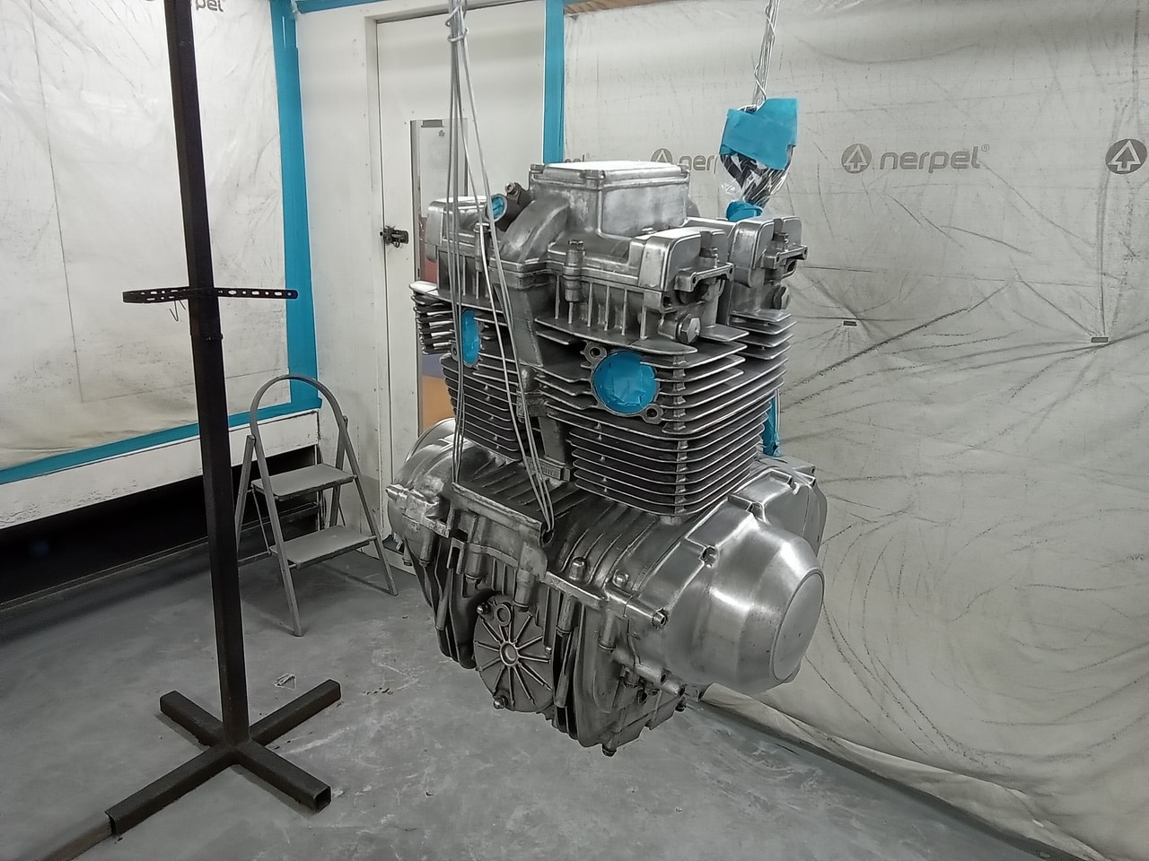 14032024 1984 Suzuki GSX400T engine paint 5 1