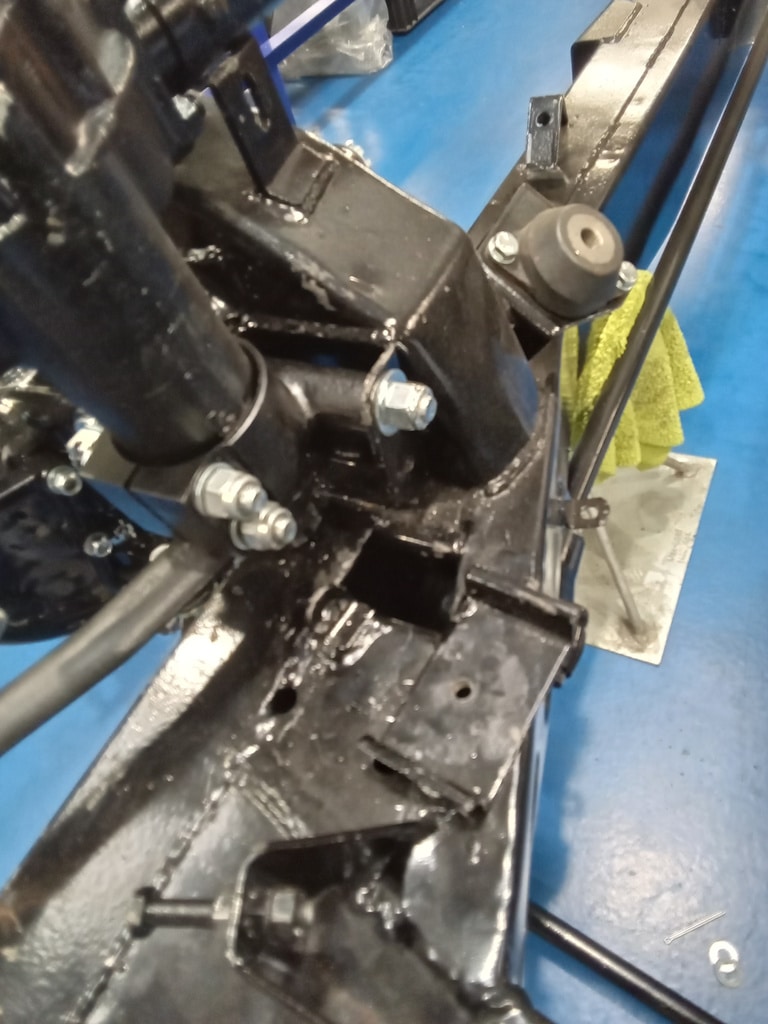 1956 Jaguar XK120 chassis fit up 4 1