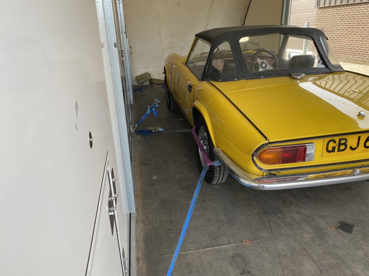 1979 Triumph Spitfire transport for filming 2 1