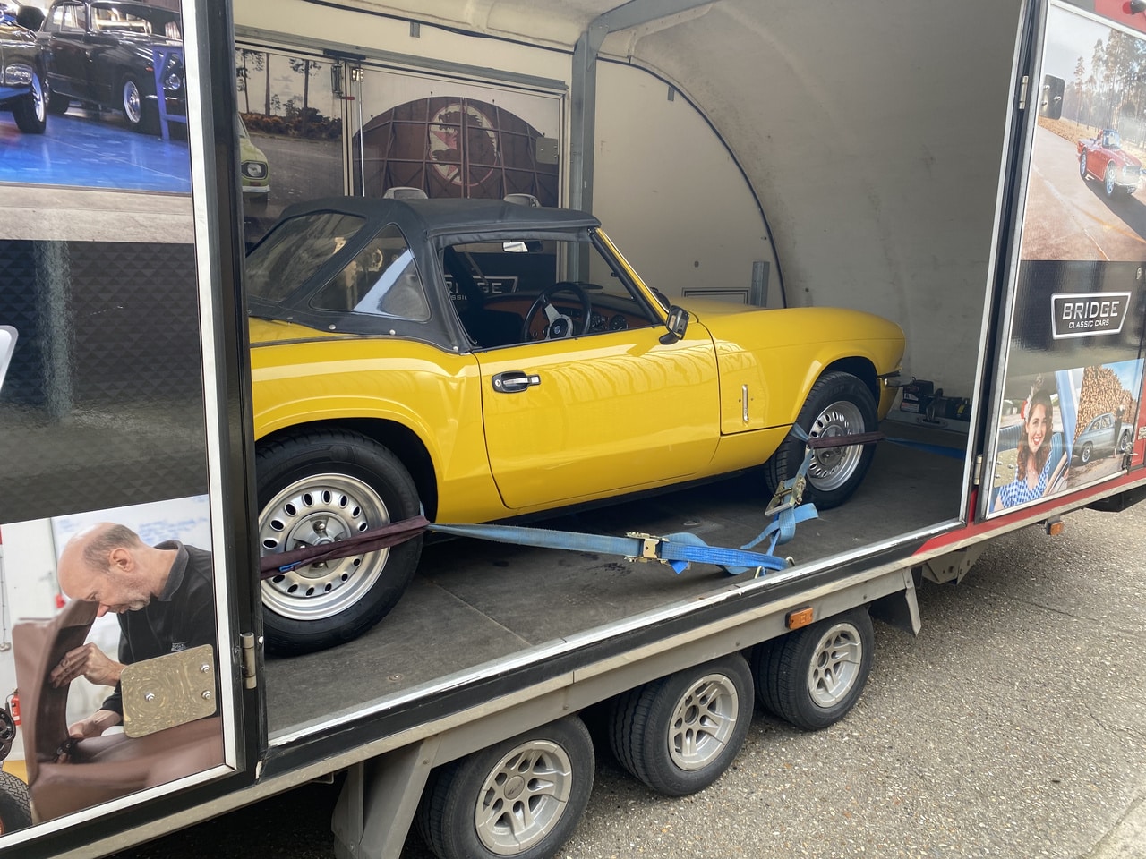 1979 Triumph Spitfire transport for filming 3 1