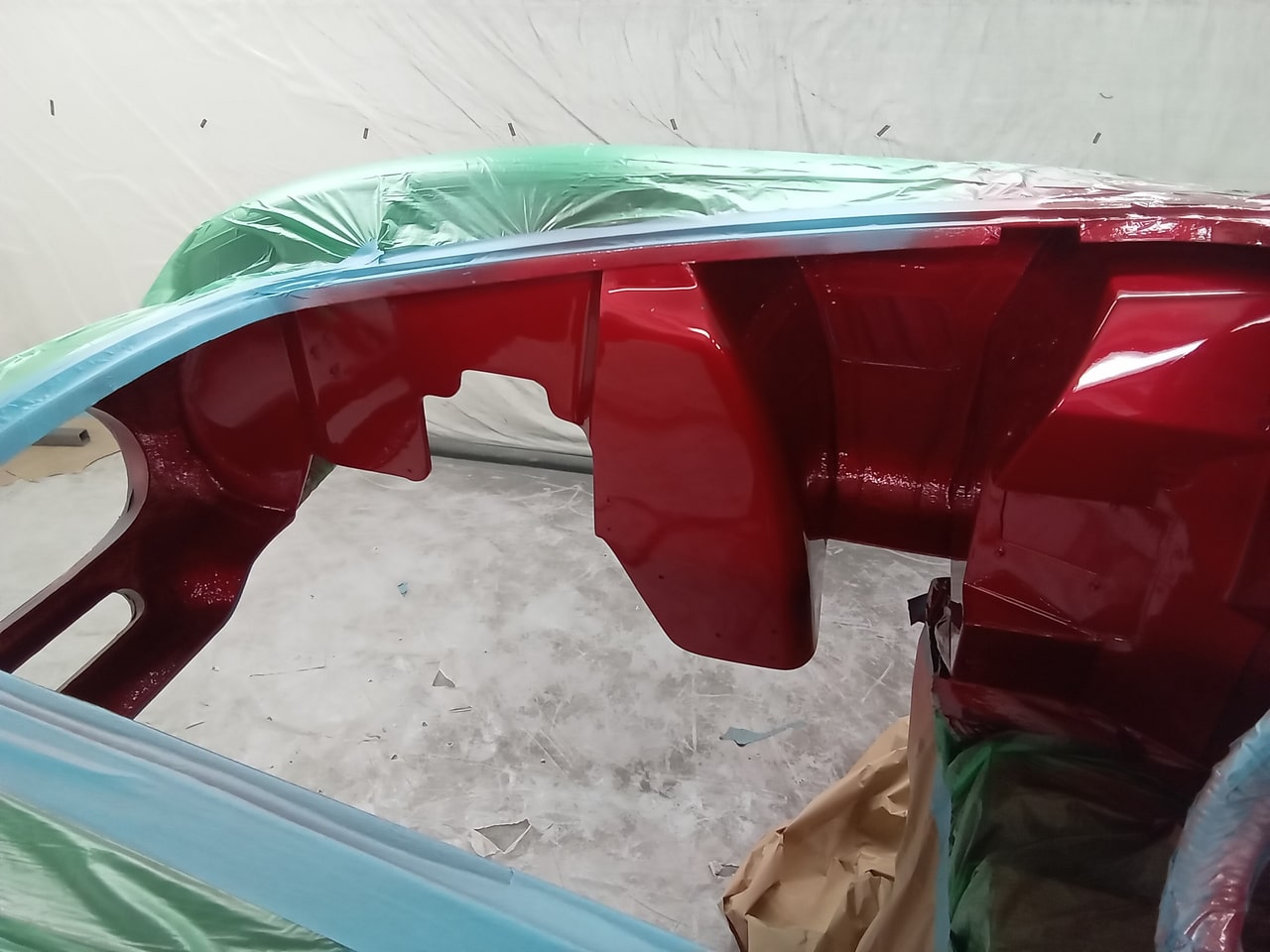 11042024 1975 AC Cobra Replica engine bay paint and chassis 23 1