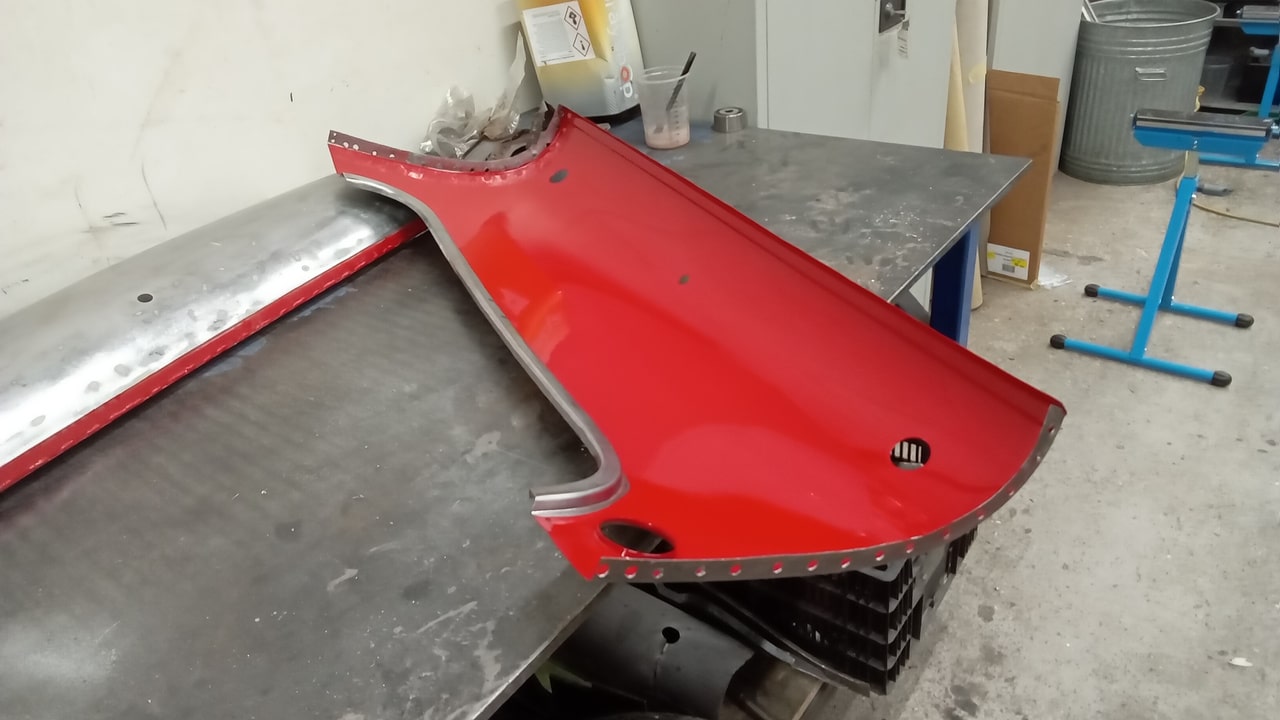 020524 1960 MGA Rear Valance and RH Wing Repairs 2 1