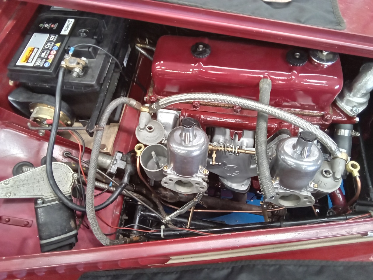160524 1955 MG TF Caburettor Strip and Set Up 1
