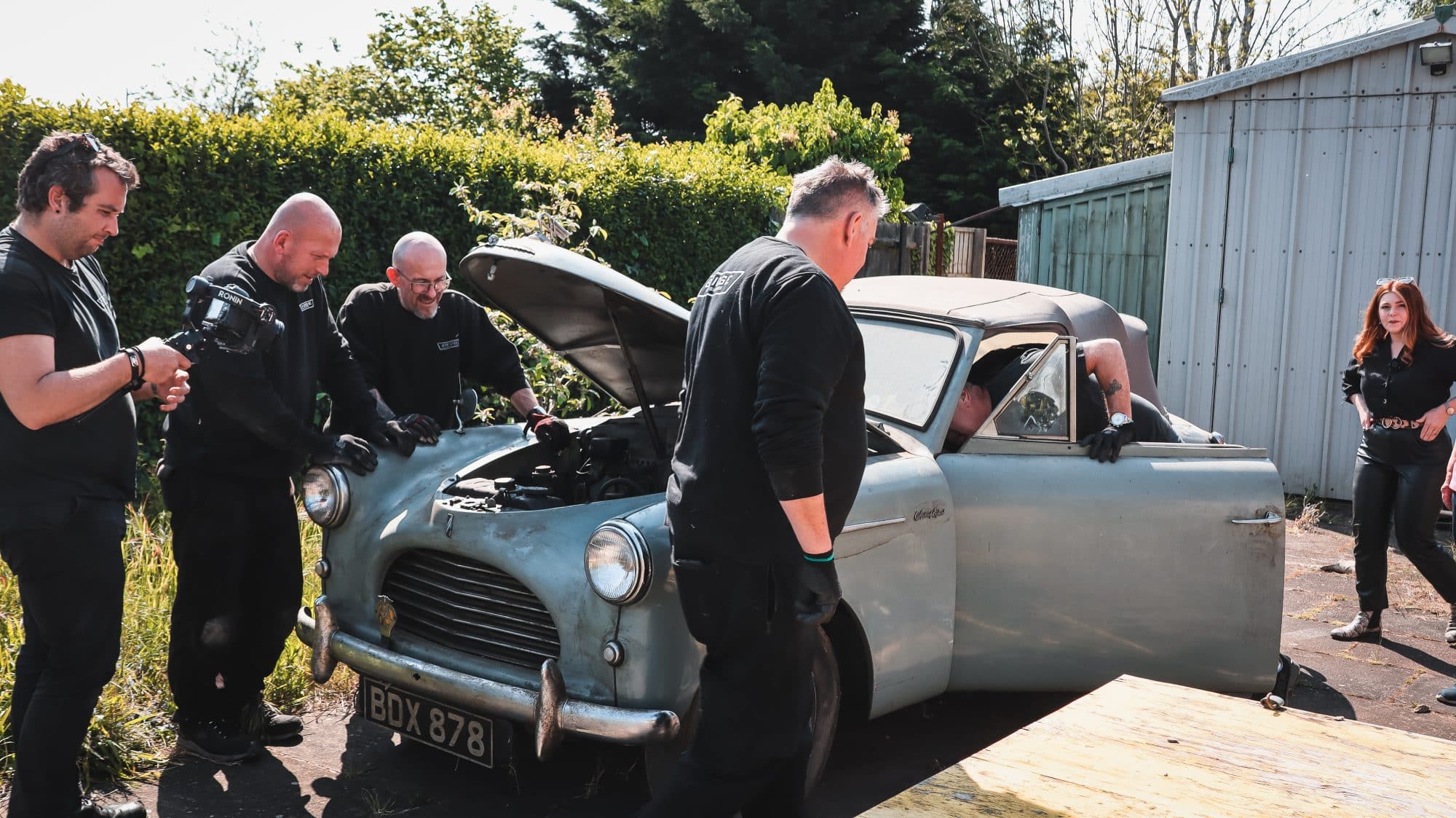 Austin A40 Barn Find and Arrival 6 1