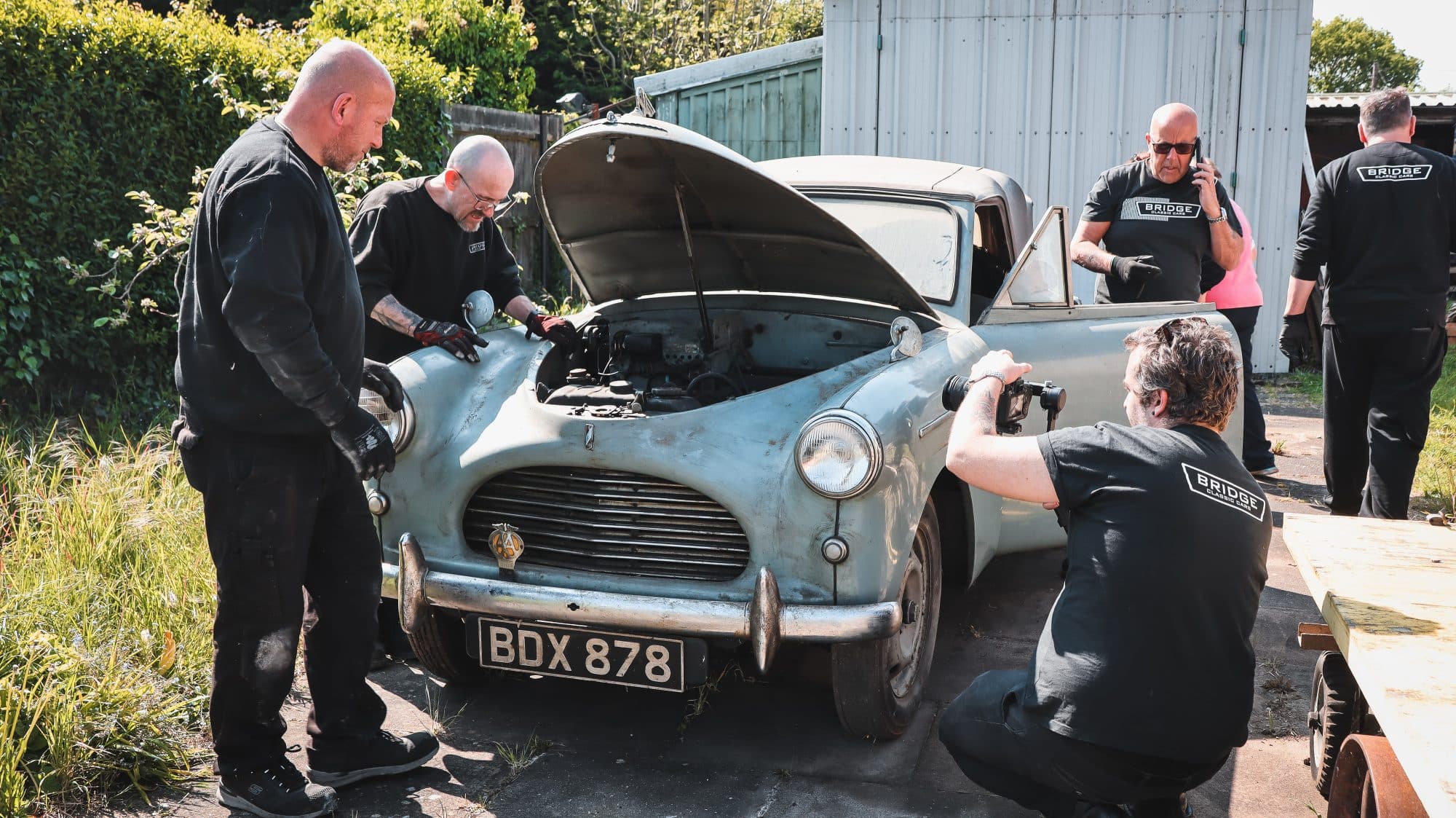 Austin A40 Barn Find and Arrival 7 1