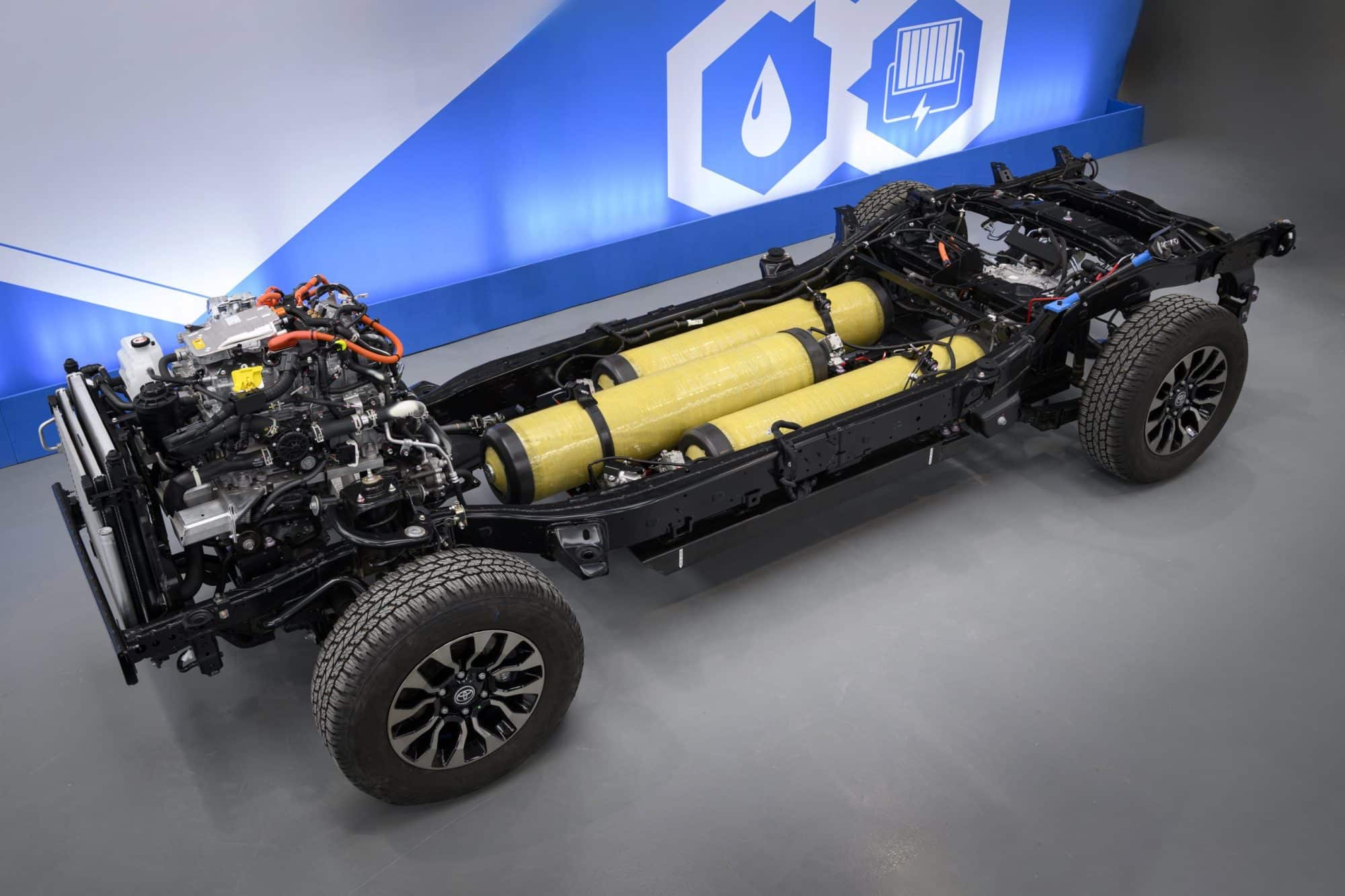  hydrogen fuel cell prototype Toyota Hilux