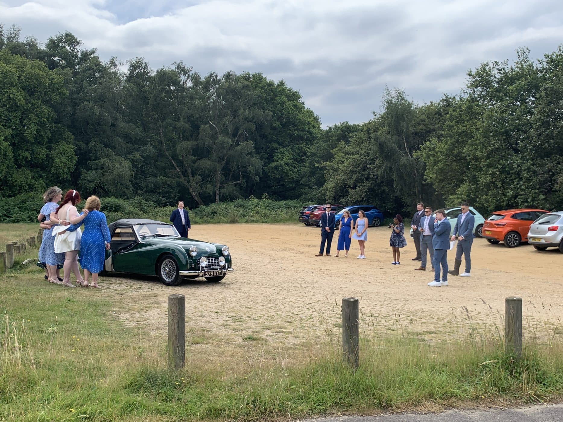 19072024 1957 Triumph TR3 wedding car 2 1