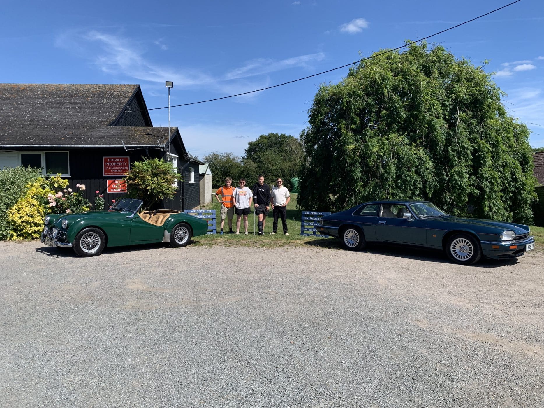 19072024 1957 Triumph TR3 wedding car 3 1