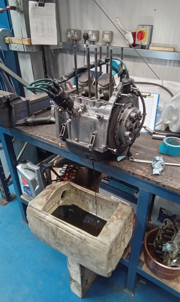 31072024 1963 Fiat 500 engine strip 3 1