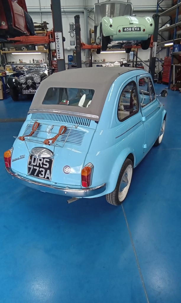 14082024 1963 Fiat 500 engine back in 2 1
