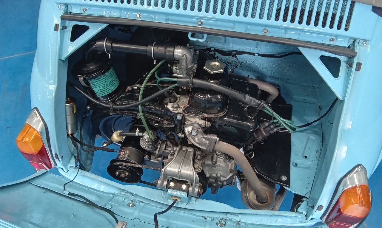 14082024 1963 Fiat 500 engine back in 3 1