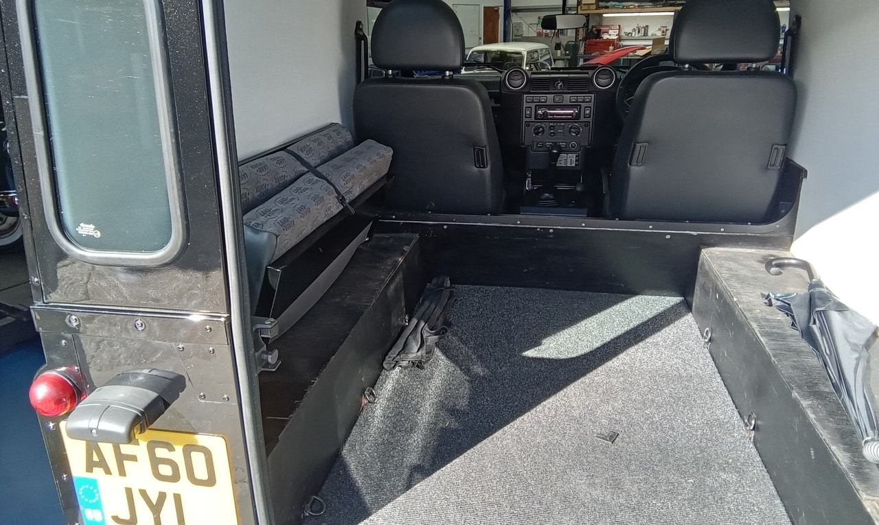 09102024 2010 Land Rover Defender rear seat and snorkel refit 4 1