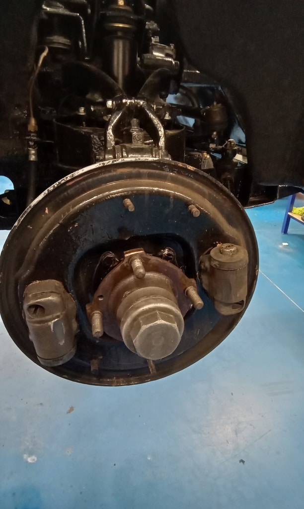181024 1956 Jensen 541 Brake Strip and Service 8 1