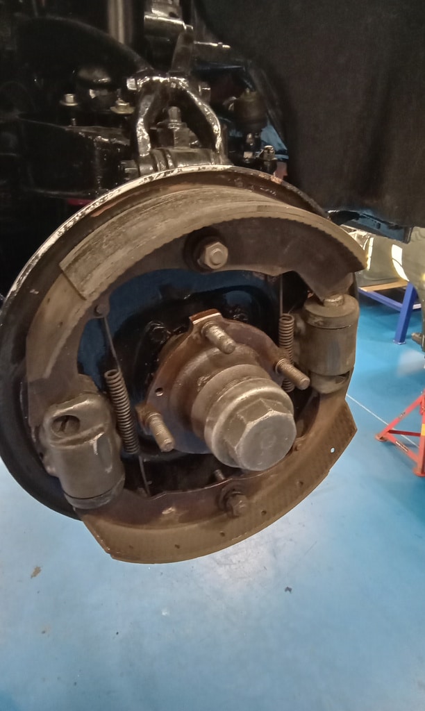 181024 1956 Jensen 541 Brake Strip and Service 9 1
