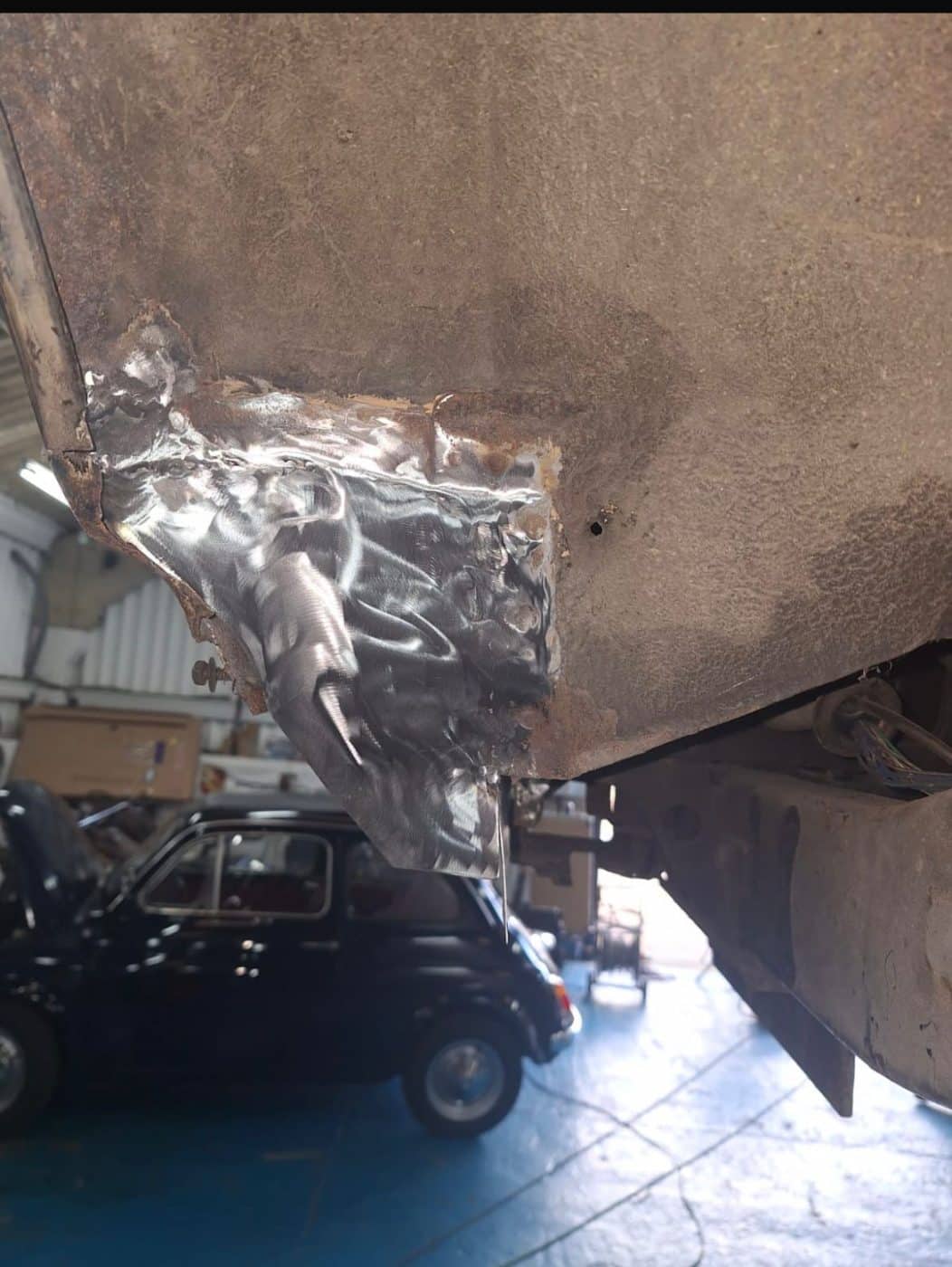 1994 Toyota Land Cruiser rust repairs 30 1