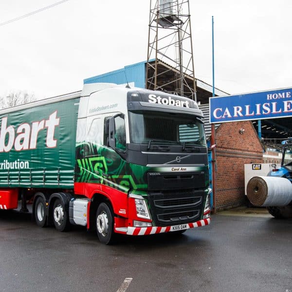 carlisle united welcomes very special delivery from eddie stobart