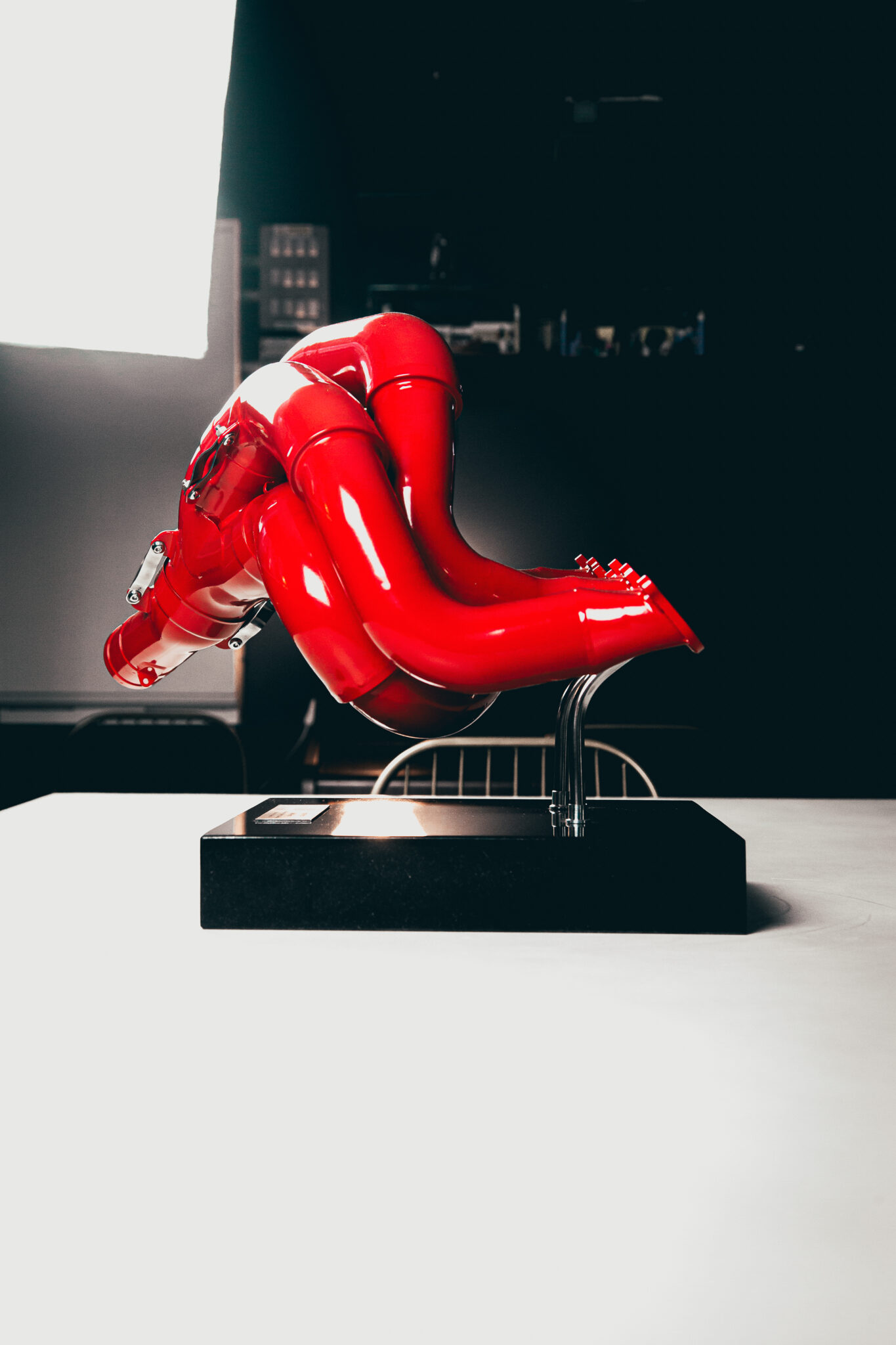 red manifold sculpture 11