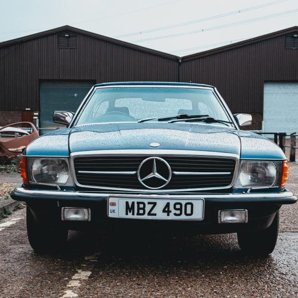 1985 mercedes benz 500sl arrival photos 1