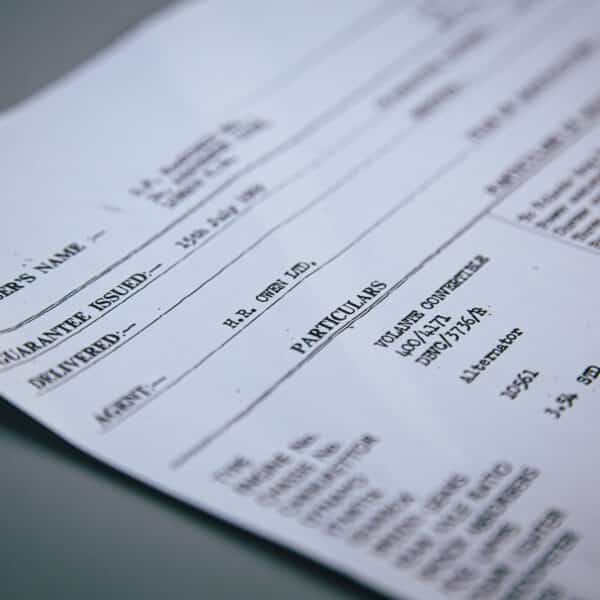1969 aston martin db6 original order form 3