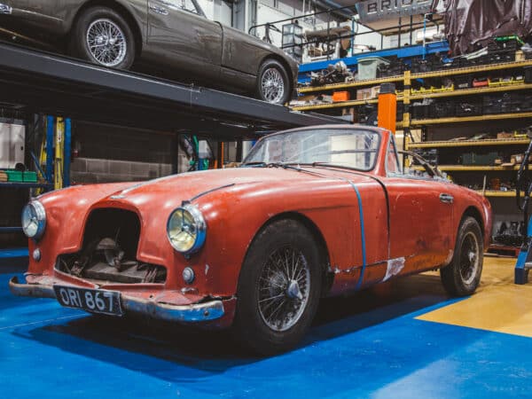 241123 1955 aston martin db2 4 drophead arrival