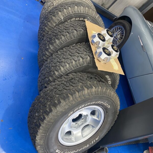 260225 1994 toyota land cruiser wheels collected from wheelhouse