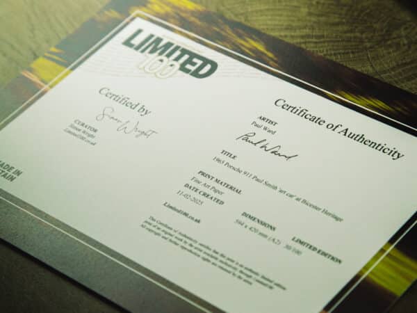 limited100 porsche print arrival 8