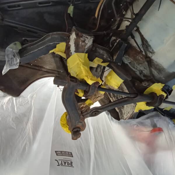 1969 audi 70l white refurbishing front and rear suspension(49)