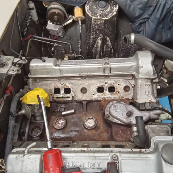 27.03.2025 1974 triumph stag white appraisal,cooling system leak (37)