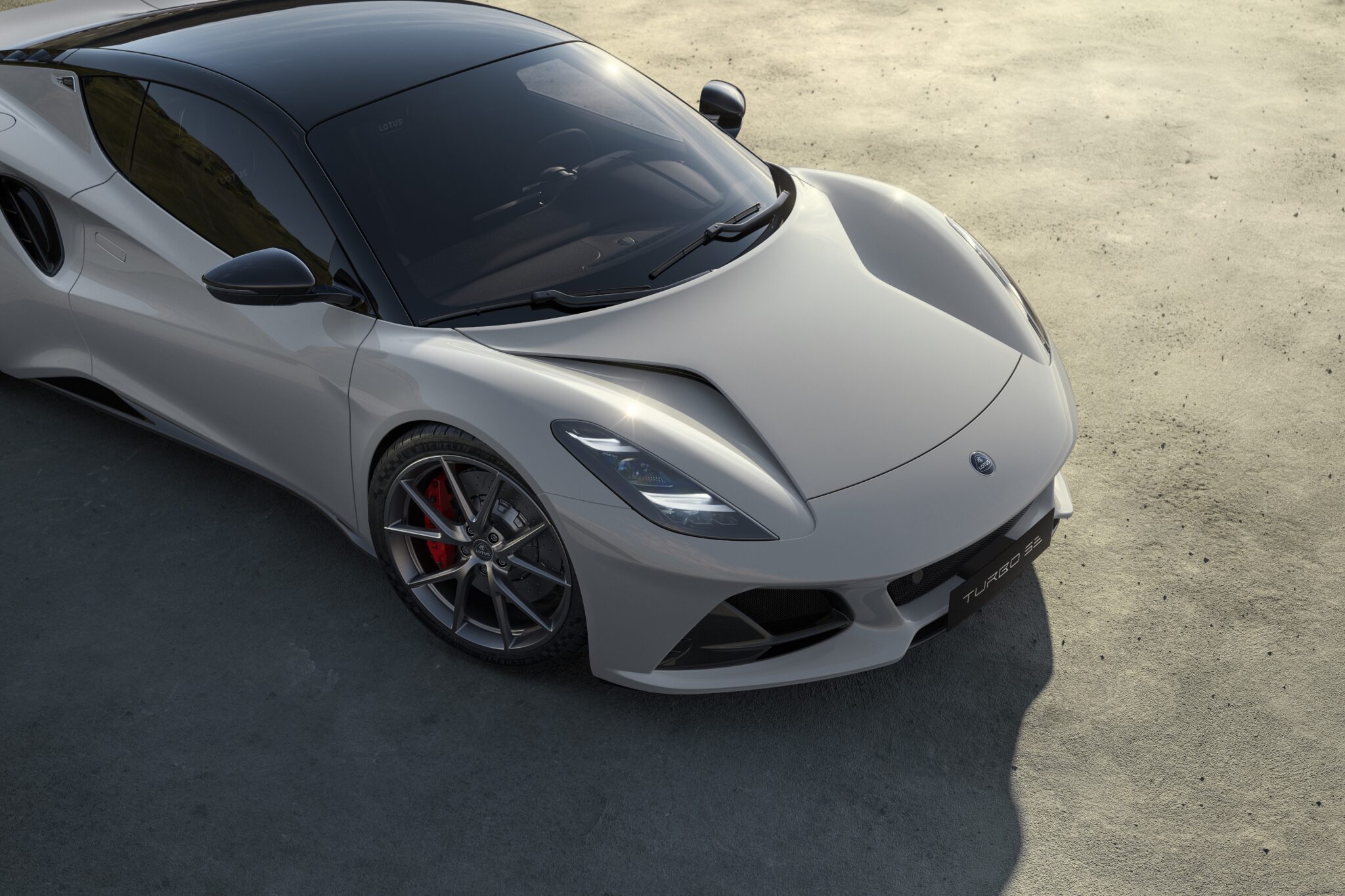 lotus emira turbo se zinc grey front