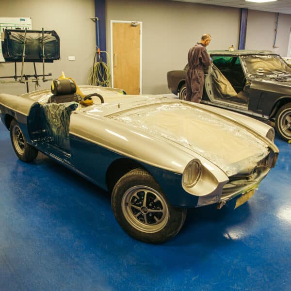1973 mgb roadster painted 2