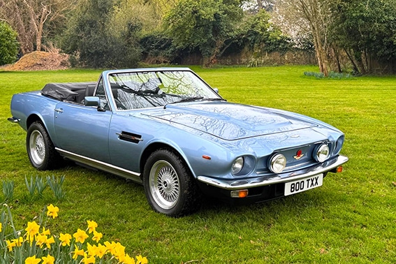 1986 aston martin v8 volante tn