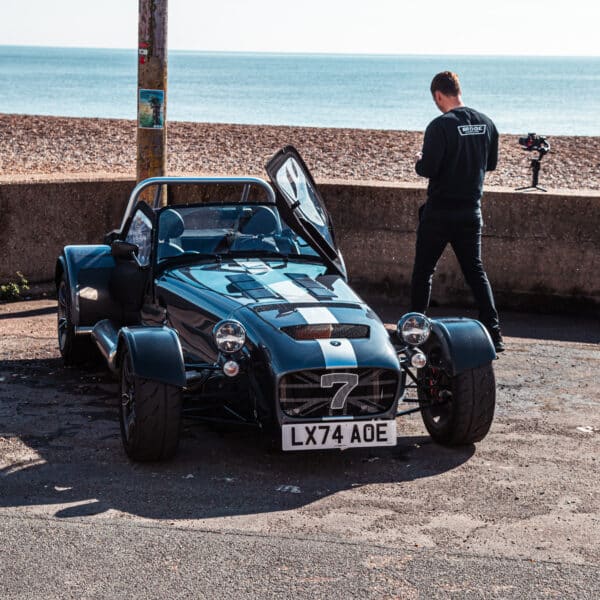 caterham and vw transporter at aldeburgh 3