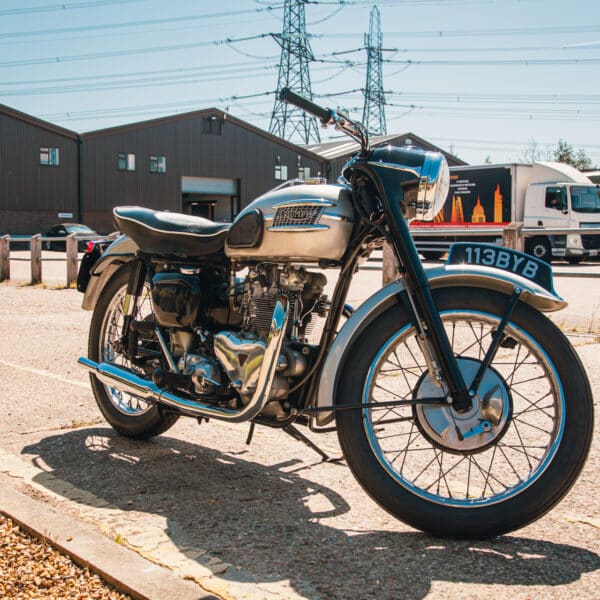 1958 triumph t100 arrival photos 5