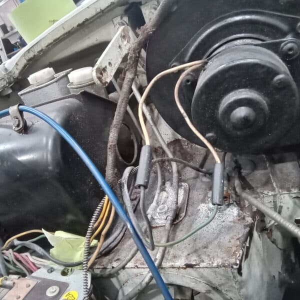 1967 mg b roadster engine bay prep 10