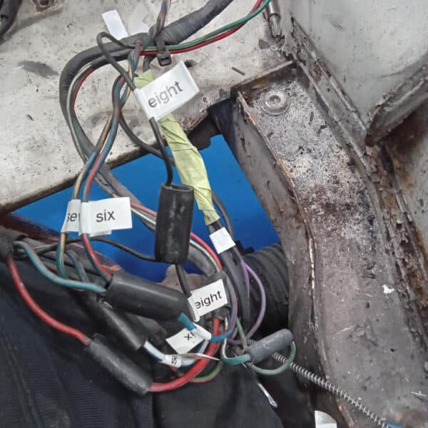 1967 mg b roadster engine bay wiring 01
