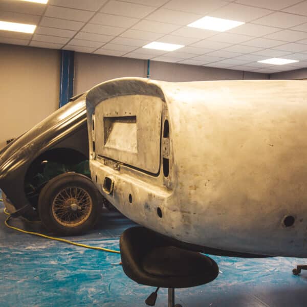 1969 aston martin db6 volante in bodyshop 5